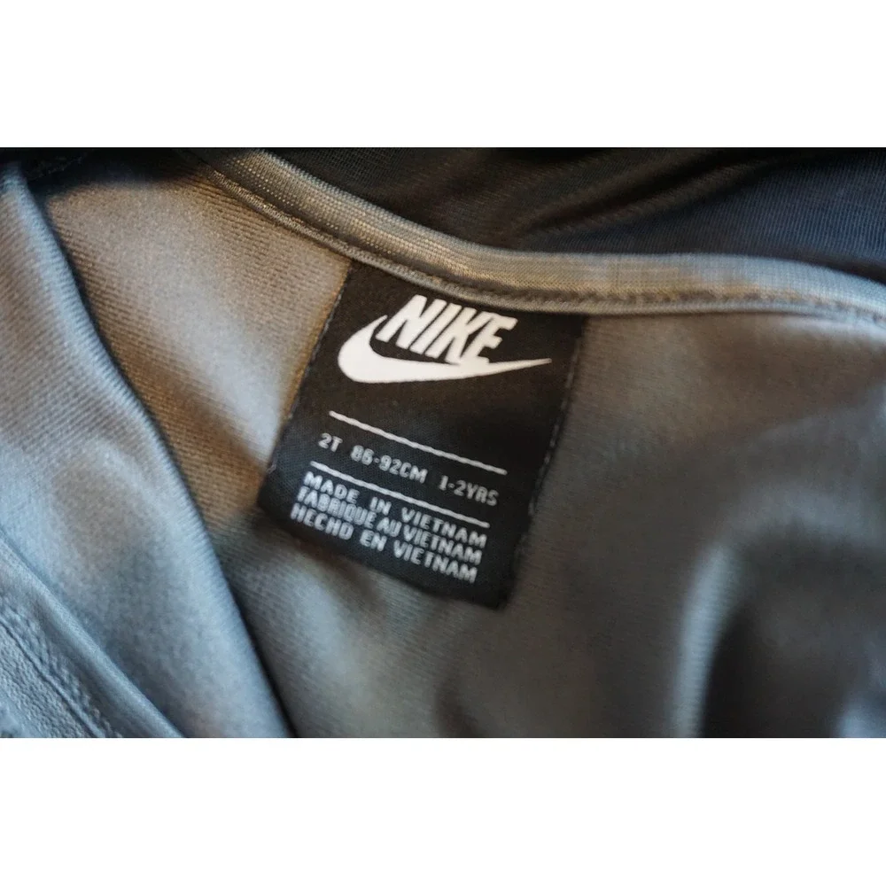 Nike Toddler Boys Tracksuit Set Grey Black Neon Green 2T I488-023